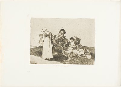 Nejhorší je žebrat, deska 55 z The Disasters of War od Francisco Jose de Goya y Lucientes