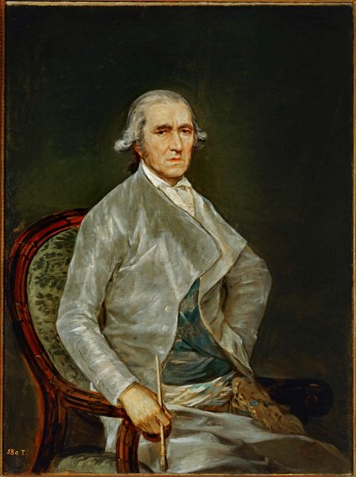 Malíř Francisco Bayeu ... (malba na plátně) od Francisco Jose de Goya y Lucientes
