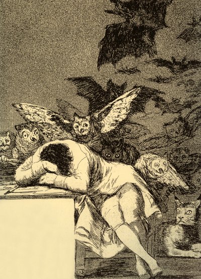 Spánek rozumu produkuje monstra (Caprice 43) od Francisco Jose de Goya y Lucientes