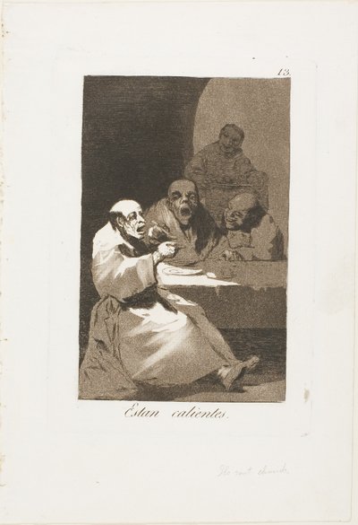 Jsou Hot, deska 13 z Los Caprichos od Francisco Jose de Goya y Lucientes