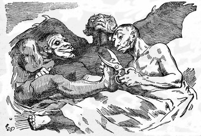 Toaleta, kolem roku 1820 (rytina) od Francisco Jose de Goya y Lucientes