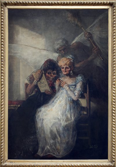 Čas, řekl Les Vieilles. Obraz Francisco de Goya y Lucientes (1746-1828), olej na plátně, cca 1808-1812, španělské umění počátku 19. století. Muzeum výtvarného umění Lille. od Francisco de Goya