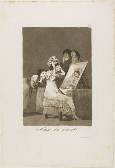 Až do smrti, deska 55 z Los Caprichos od Francisco Jose de Goya y Lucientes