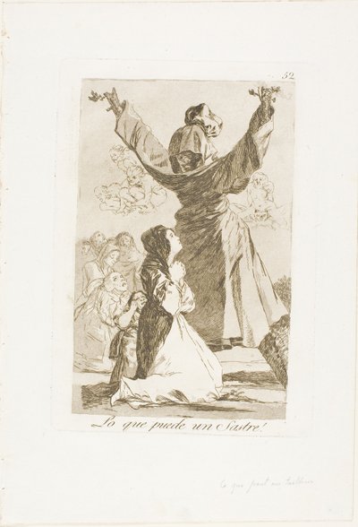 What a Tailor Can Do!, deska 52 z Los Caprichos od Francisco Jose de Goya y Lucientes