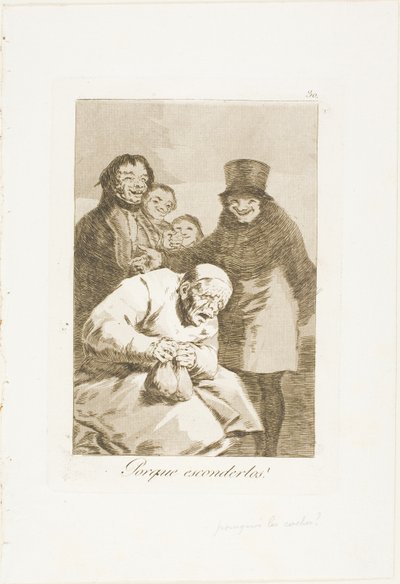 Proč je skrývat?, talíř 30 z Los Caprichos od Francisco Jose de Goya y Lucientes