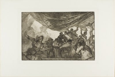 Aniž by se svěřil Bohu nebo ďáblu, deska 15 z Los Proverbios od Francisco Jose de Goya y Lucientes