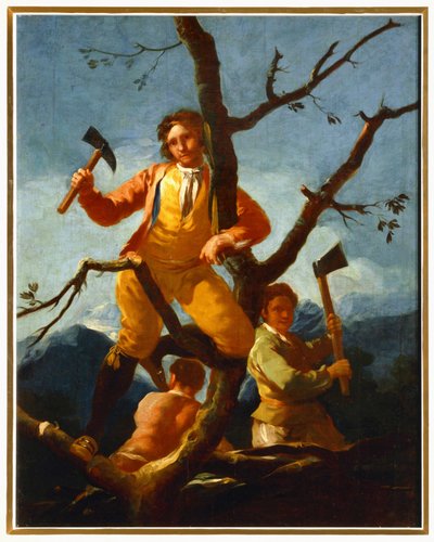 Dřevorytci Kresba pro gobelín v El Escorialu ... (malba na plátně) od Francisco Jose de Goya y Lucientes