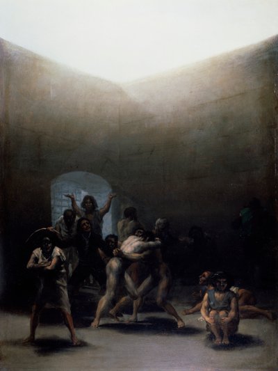 Dvůr s šílenci od Francisco Jose de Goya y Lucientes