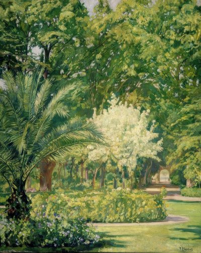 VERE CLARO-JARDIN BOTANICO – 1934–79X100 CM– od Francisco Llorens Diaz