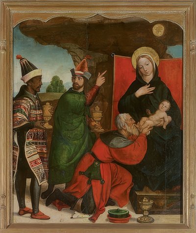 Klanění tří králů od Francisco de Comontes