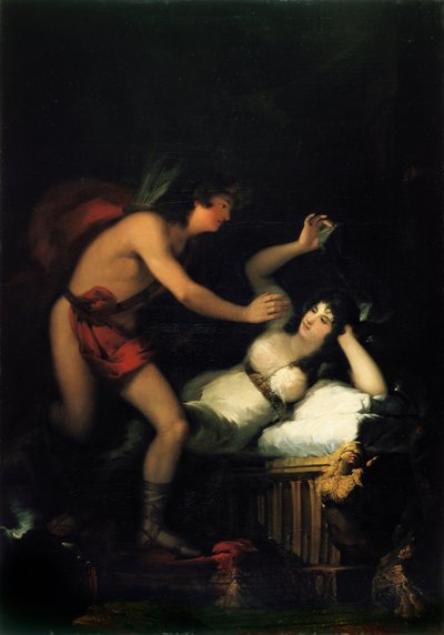 Alegorie lásky Amor a Psyché od Francisco de Goya