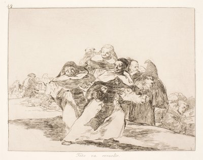 Všechno jde špatně (42) od Francisco de Goya