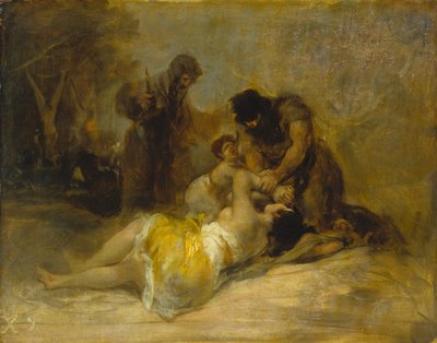 Útok na ženu od Francisco de Goya