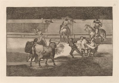 Banderillas s petardami od Francisco de Goya