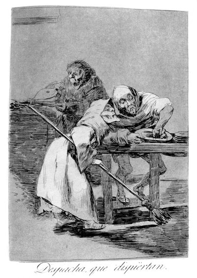Pospěšte si, probouzejí se, 1799 od Francisco de Goya