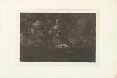 Pohřební blbost Nesourodý funebre Los Disparates (The follies) (název série) Los Proverbios (The Proverbs) (název série) od Francisco de Goya