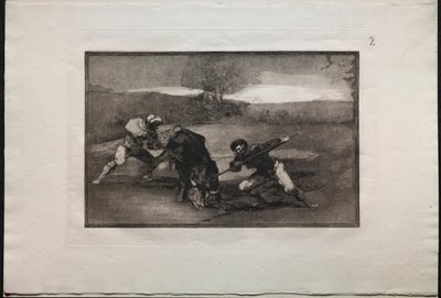 Býčí zápasy: Jiný způsob lovu pěšky, 1876. od Francisco de Goya