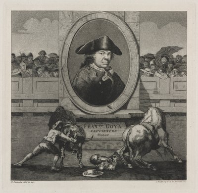 Býčí zápasy: Frontispiece, 1876. od Francisco de Goya
