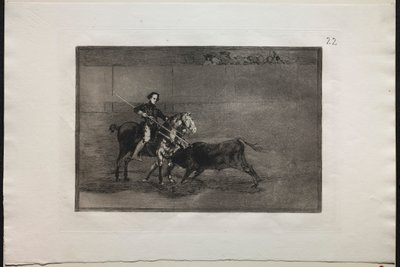 Býčí zápasy: Mužná odvaha oslavované Pajuelery v Ringu na Saragose, 1876. od Francisco de Goya