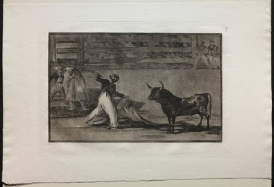 Býčí zápasy: Původ harpun nebo Banderill, 1876. od Francisco de Goya