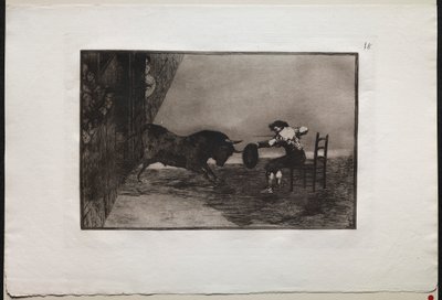 Býčí zápasy: Odvaha Martincha v ringu v Zaragoze od Francisco de Goya