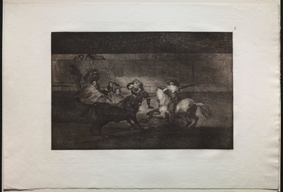 Býčí zápasy: Smrt Pepe Illa (3. kompozice) od Francisco de Goya