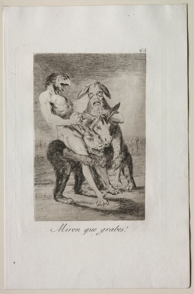 Caprices: Podívejte se, jak jsou slavnostní! od Francisco de Goya