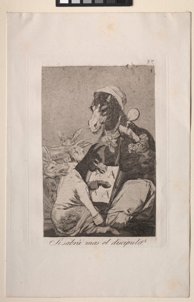 Caprices: Že by žák vědět víc? od Francisco de Goya