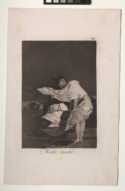 Caprichos: Špatná noc od Francisco de Goya