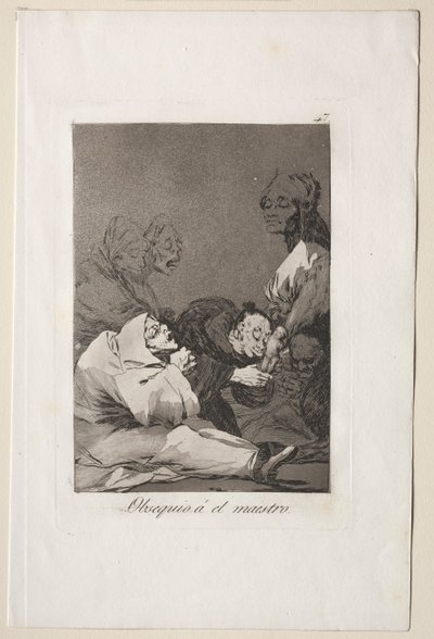 Caprichos: Dárek pro mistra. od Francisco de Goya