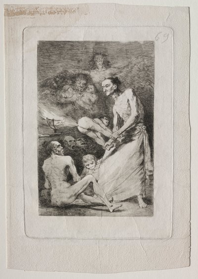 Caprichos: Blow, c. 1799. od Francisco de Goya