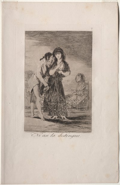 Caprichos: I tak ji nemůže udělat od Francisco de Goya