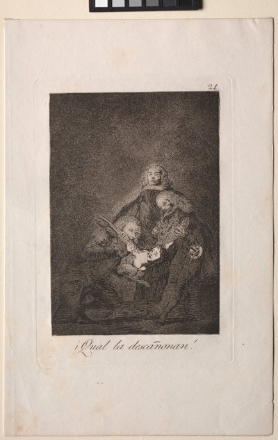 Caprichos: Jak ji oškubali! od Francisco de Goya