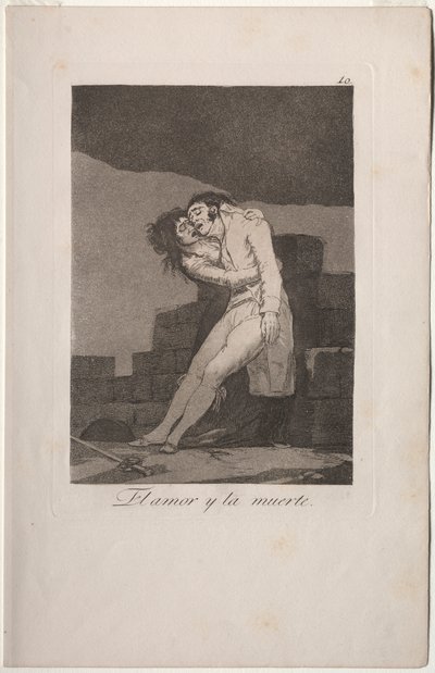 Caprichos: Láska a smrt od Francisco de Goya