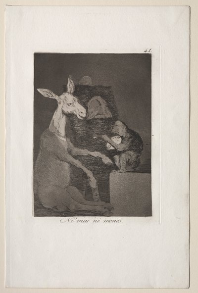 Caprichos: Ani více, ani méně od Francisco de Goya
