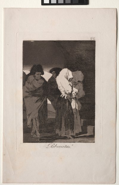 Caprichos: Ubohé holčičky! od Francisco de Goya