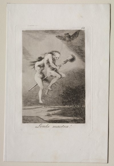 Caprichos: Krásná učitelka! od Francisco de Goya