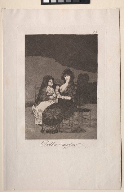 Caprichos: Hezká nauka. od Francisco de Goya