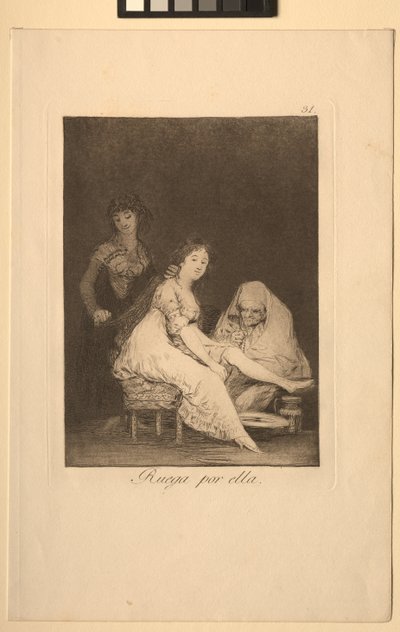 Caprichos: Modlí se za ni. od Francisco de Goya