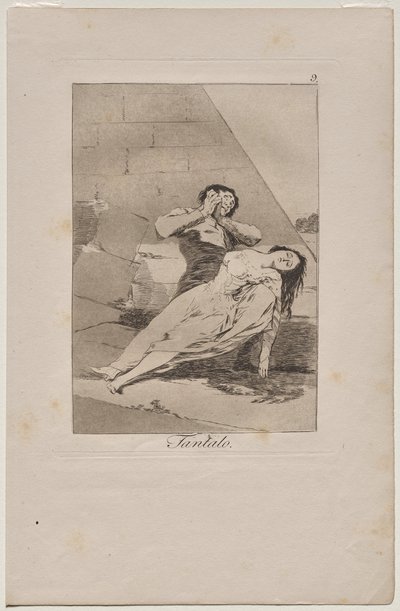 Caprichos: Tantalus od Francisco de Goya