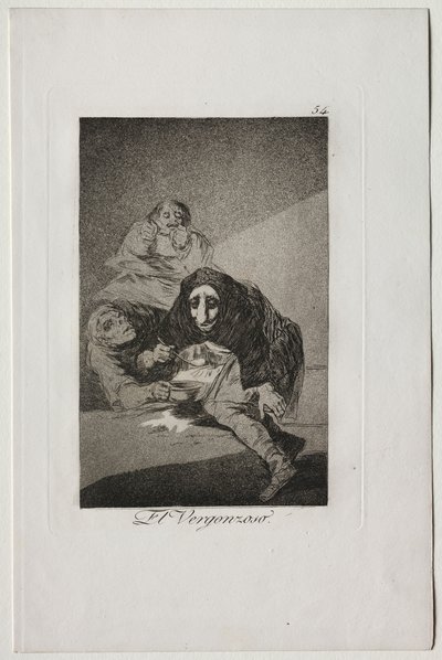 Caprichos: Zahanbený od Francisco de Goya