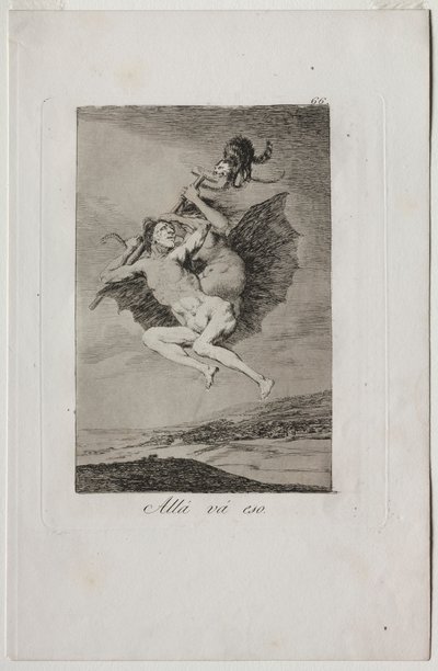 Caprichos: Už to jde.. od Francisco de Goya
