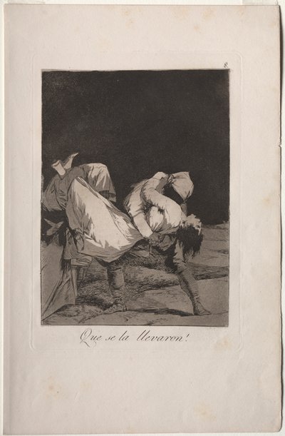 Caprichos: Odnesli ji! od Francisco de Goya
