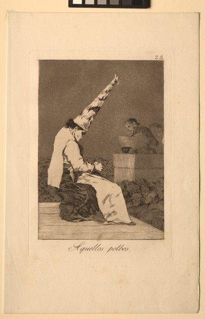 Caprichos: Ty skvrny prachu. od Francisco de Goya