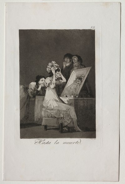Caprichos: Až do smrti od Francisco de Goya