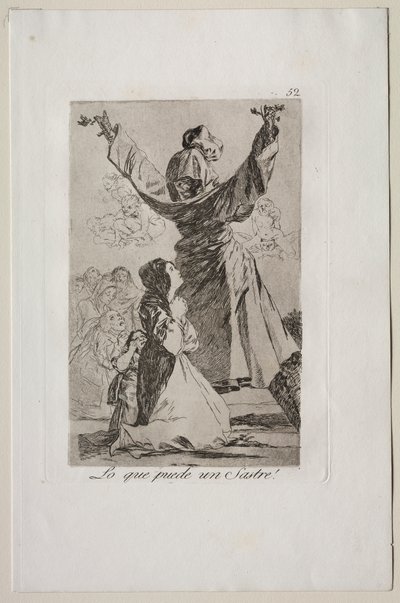 Caprichos: Co dokáže krejčí! od Francisco de Goya