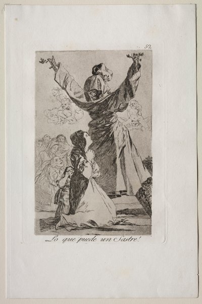 Caprichos: Co dokáže krejčí!. od Francisco de Goya