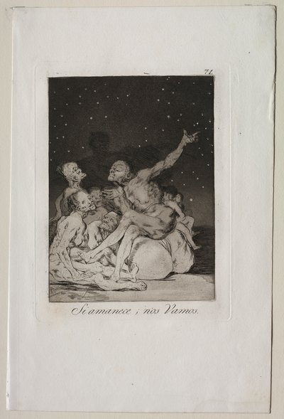 Caprichos: Když den přestane, budeme pryč od Francisco de Goya