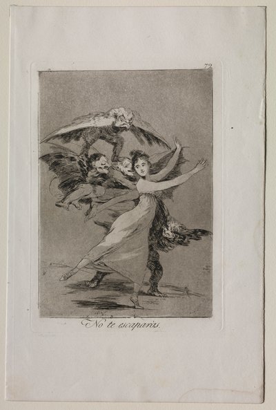 Caprichos: Neutečeš od Francisco de Goya
