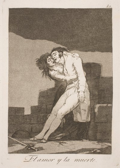 Smrt a láska od Francisco de Goya